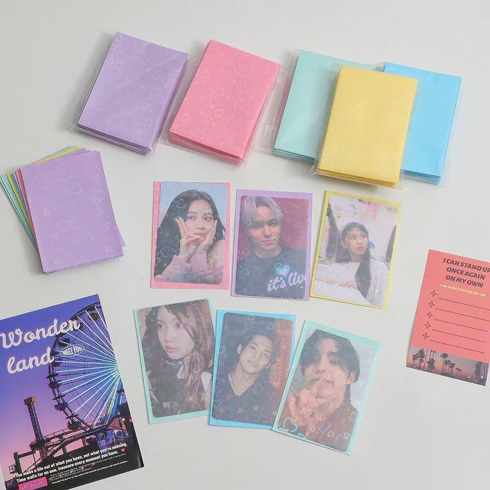 Card Penny Sleeve - 50 adet Lazer Kalp Kartı 61x91mm