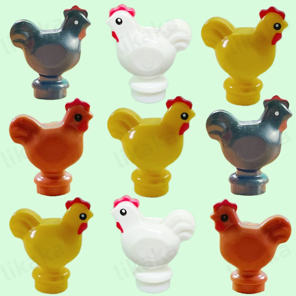 Building Block Mini - 9 adet tavuklar Mini yapı taşları